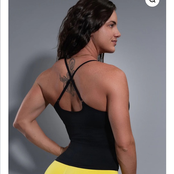 Violate The Dress Code Tease Tank, NWT, Black Sports Tank, Small - Picture 4 of 6